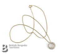 18ct Yellow Gold Diamond Pendant