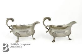 George III Silver Sauce Boats