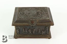 French Bronze Jewellery Casket