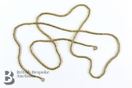 18ct Yellow Gold Fancy Link Neck Chain