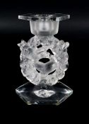 Lalique Glass Candleholder