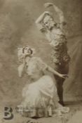 Vaslav Nijinsky and Tamara Karsavina Signed Photograph