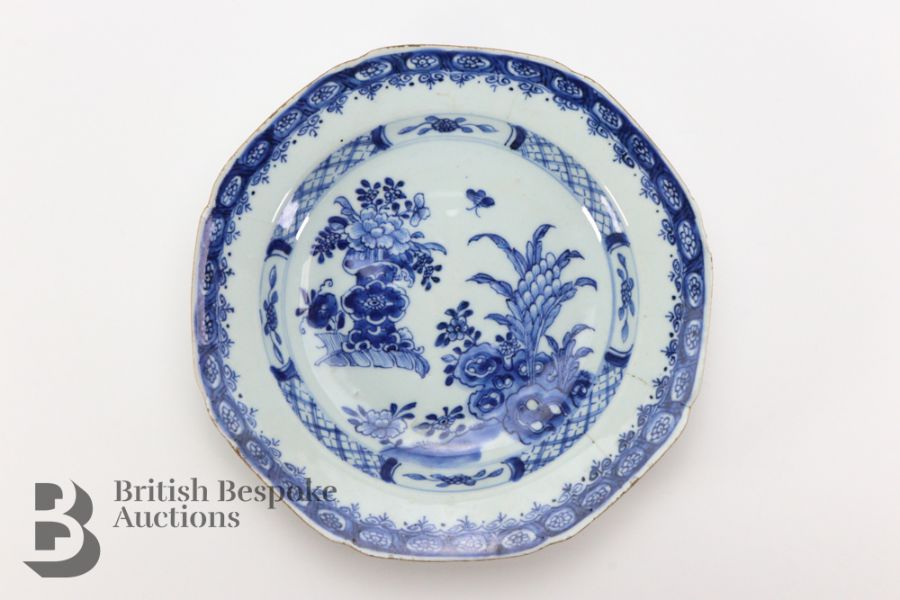 Pair of 19th Century Blue and White Plates - Image 3 of 13