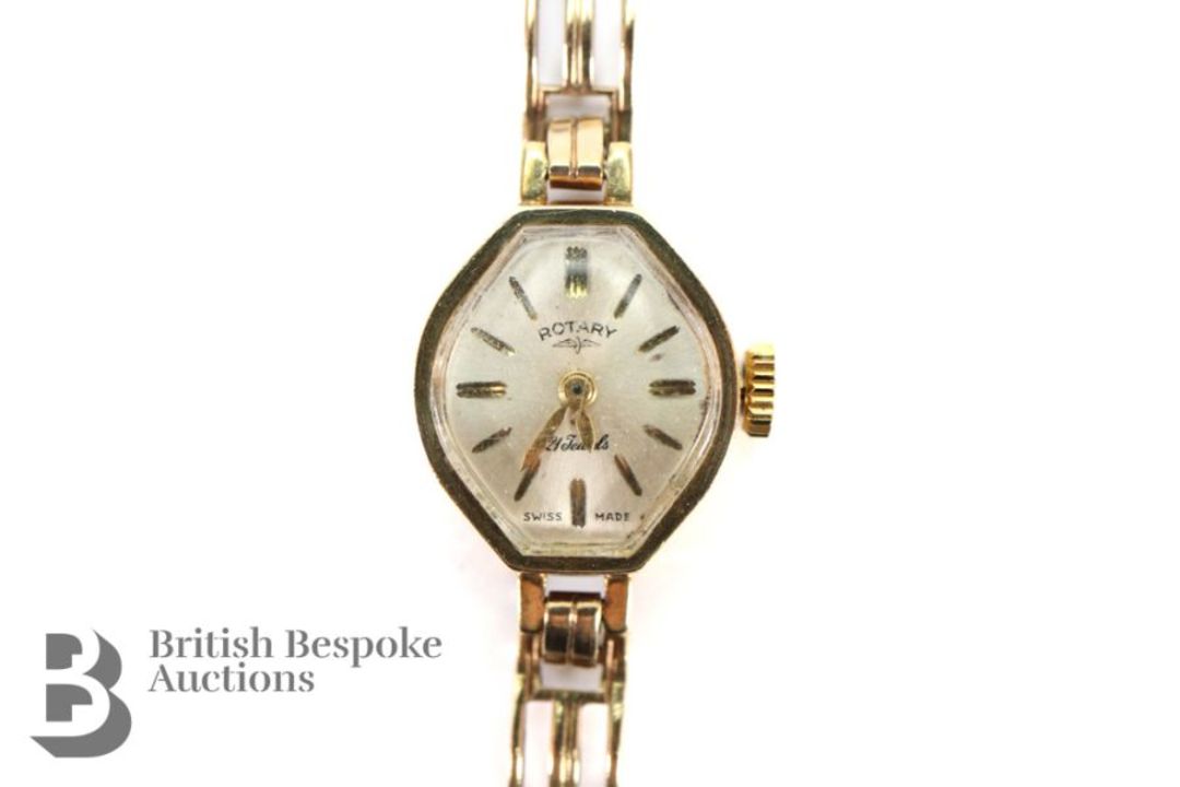 Lady's 9ct Gold Rotary Cocktail Watch - Image 2 of 3