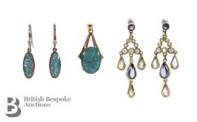 9ct Synthetic Opal Pendant