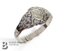 Niello Silver Bangle