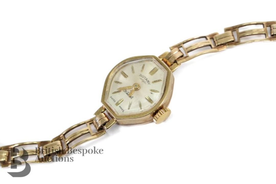 Lady's 9ct Gold Rotary Cocktail Watch - Image 3 of 3