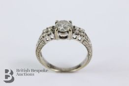 18ct White Gold Diamond Ring