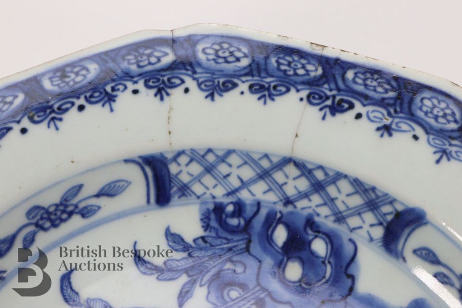 Pair of 19th Century Blue and White Plates - Image 6 of 13