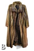 Sable Fur Evening Overcoat
