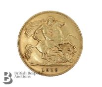 George V Gold Half Sovereign