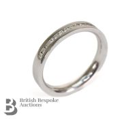 Lady's 18ct White Gold Half Eternity Diamond Ring