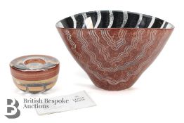 Monica Bäckström, Kosta Boda Vase and Tealight Holder