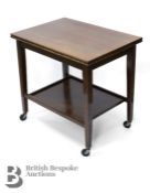 Oak Card Table/Trolley
