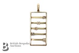 9ct Yellow Gold Diamond Pendant