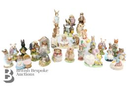 Collection of Royal Albert Beatrix Potter Figurines