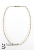 Button Pearl Necklace