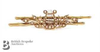 Antique 15ct Yellow Gold Brooch