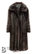Black Ranch Mink Evening Coat