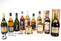 Quantity of Cognac, Whisky, Brandy and Rum
