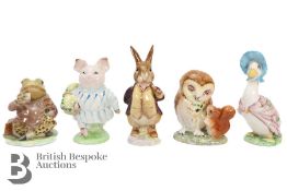 Beswick Beatrix Potter Figurines BP2 Gold Stamped