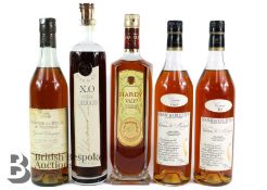 Five Bottles of French Cognac