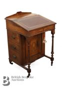 Victorian Rosewood Veneer Davenport
