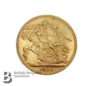 George V Full Gold Sovereign
