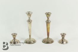 Pair of Silver Candlesticks