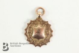 9ct Gold Football Medallion