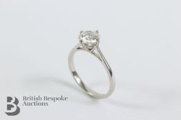 Platinum Solitaire Diamond Ring