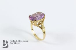 9ct Gold Amethyst Ring