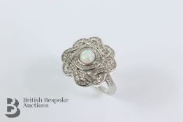 Silver Opal Ring