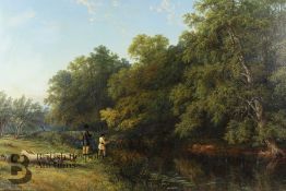 Thomas Baker (1808-1864) Leamington Oil on Canvas
