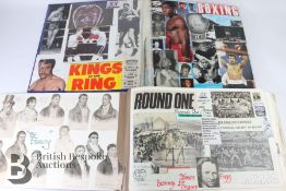 Pugilista Interest - Large Boxing Scrapbooks and Cigarette Cards