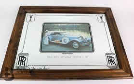 Attractive Rolls-Royce Showroom Advertising Mirror