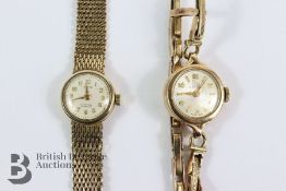 Lady's 9ct Gold Hefik Cocktail Watch