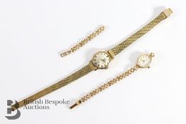 9ct Gold Baume Wrist Watch