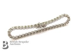 14ct/15ct 10.25 Carat Gold and Diamond Line Bracelet