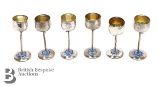 Edward VII Silver Toasting Goblets