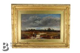 David Cox Jnr (1809-1885) Oil on Board