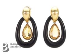 Pair of 18ct Gold Earrings