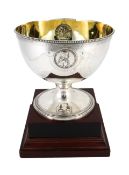 George III Silver Commemorative Rose Bowl
