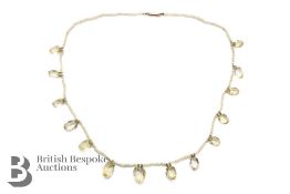 Citrine Bead Necklace