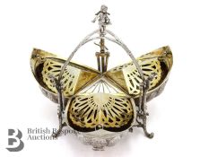 Late 19th Century German Silver Segmented Biscuit Box