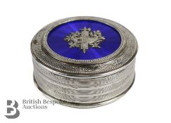 Sterling Silver Circular Trinket Box