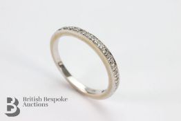 18ct White Gold Half Eternity Ring