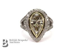 2.55ct Fancy Pear-Cut VS Diamond Ring