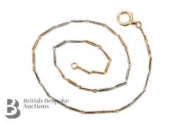 14.15ct Yellow and White Gold Necklace