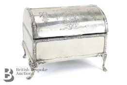Edward VII Silver Jewellery Box